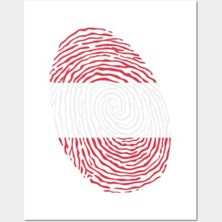 Austria Fingerprint Posters and Art